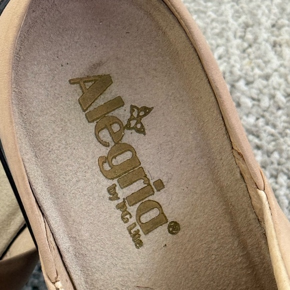 Alegria Women's Beige Floral Mules - Picture 3 of 4